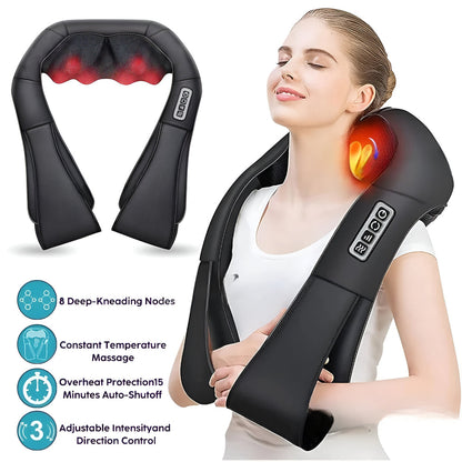Neck Massager Shiatsu Electric Home Car Use