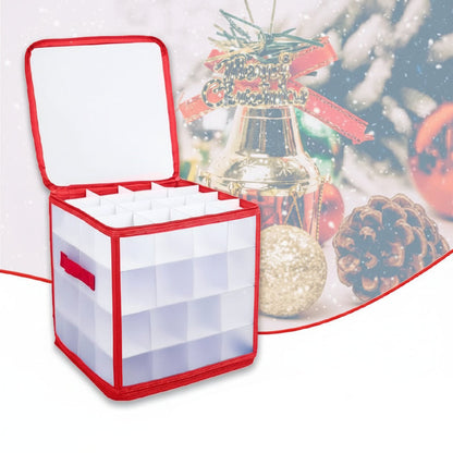 Ornament Storage Box Clear Plastic Christmas