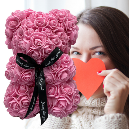 Rose Bear Mothers Day Gift Artificial Flower