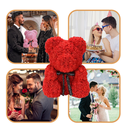 Rose Bear Mothers Day Gift Artificial Flower