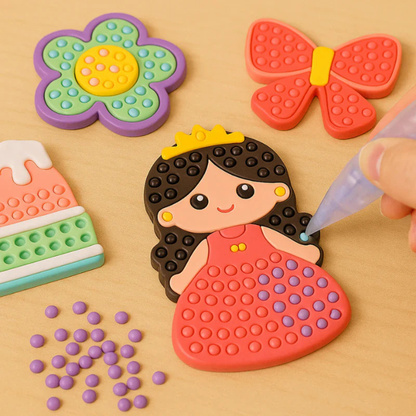 Craft Kit Kids Bead Painting Art Set