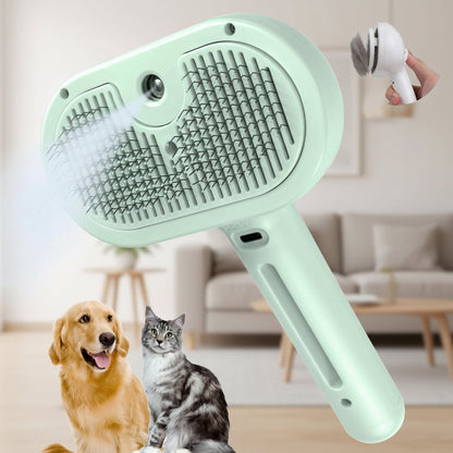 Pet Grooming Brush Self Cleaning Silicone
