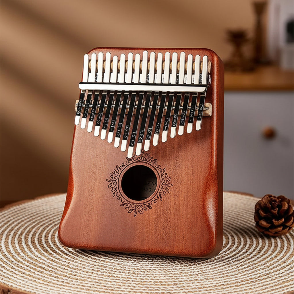 Kalimba Piano Thumb Mahogany Wood 17 Key