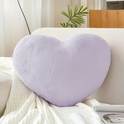 Throw Pillow Heart Shaped Plush Decorative