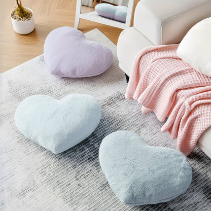 Throw Pillow Heart Shaped Plush Decorative