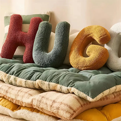 Pillow Alphabet Letter Decorative Throw
