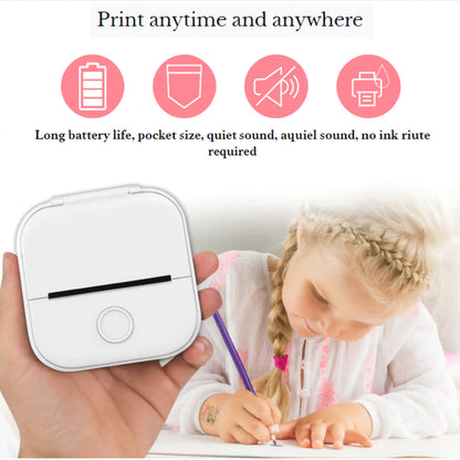 Portable Thermal Printer Bluetooth Pocket