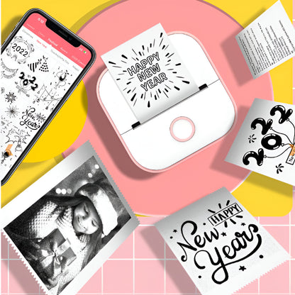 Portable Thermal Printer Bluetooth Pocket