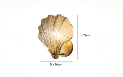Marina Shell Glass Wall Light Modern Art
