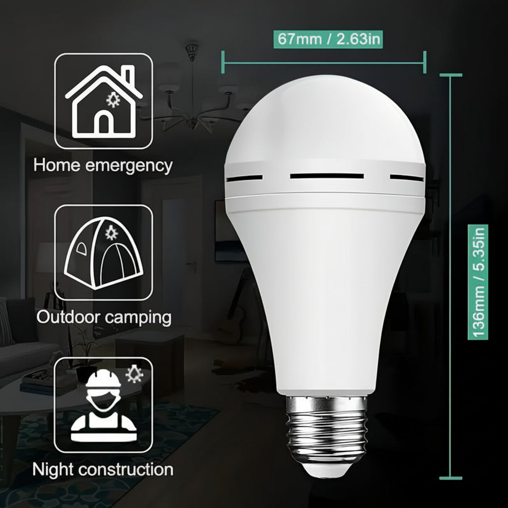 LED Light Bulb Rechargeable Emergency White