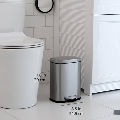 Trash Can Small Bathroom Stainless Steel