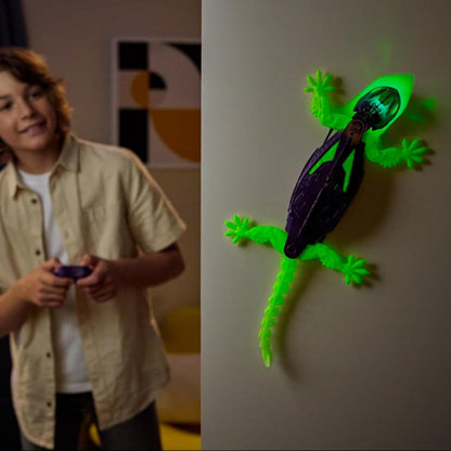 Toy Robot Lizard RC Glow Crawling Wall
