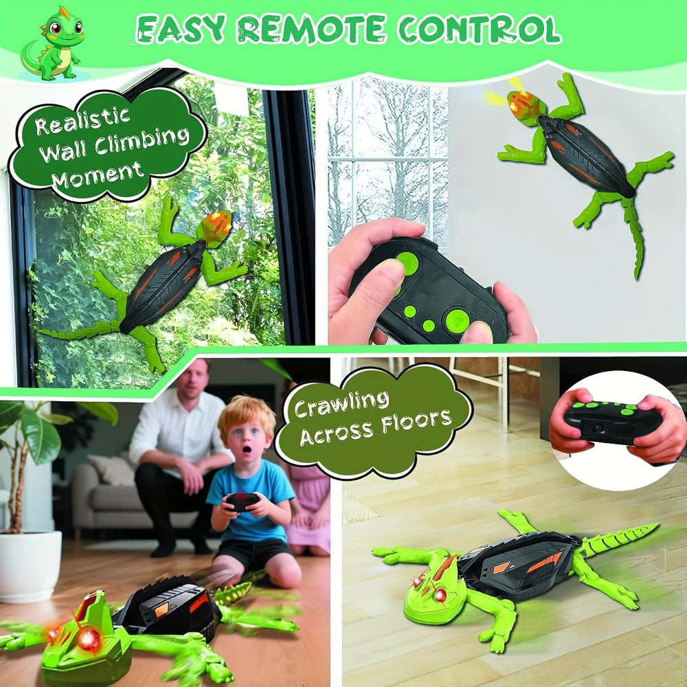 Kids Toy Lizard Remote Control Wall Climbing