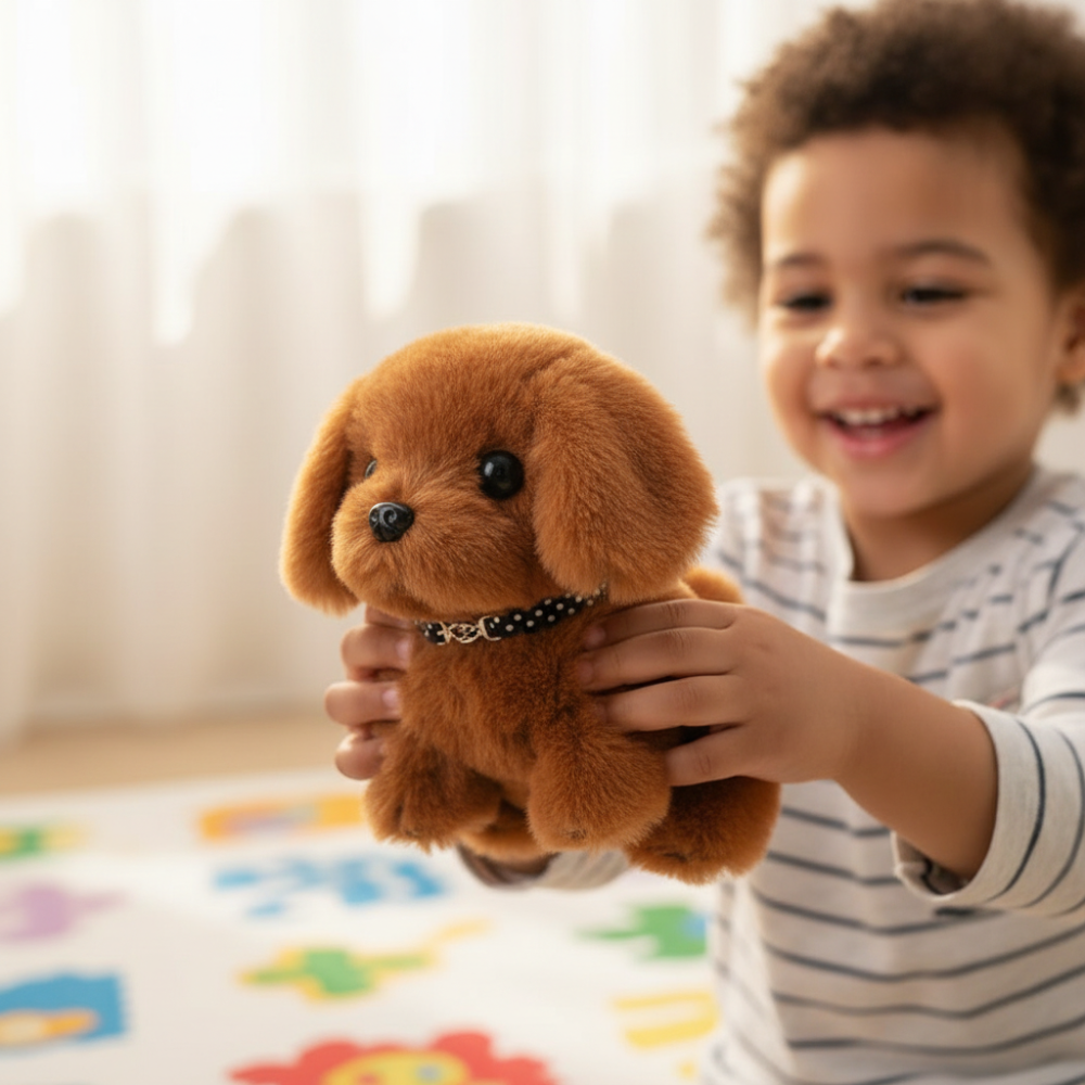 Robot Dog Toy Interactive Plush Puppy Motion