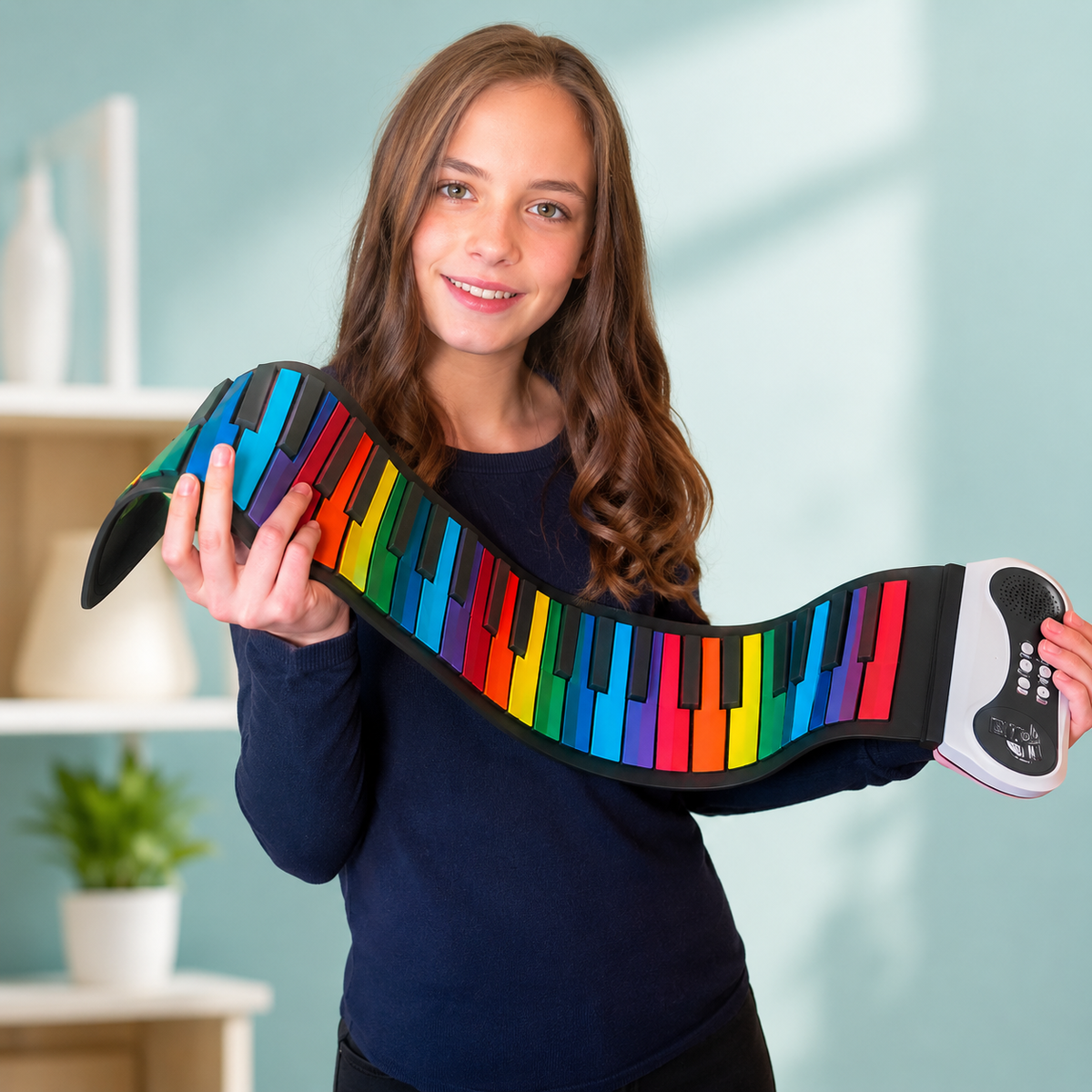Roll Up Piano Flexible Design Portable Integrated Speaker