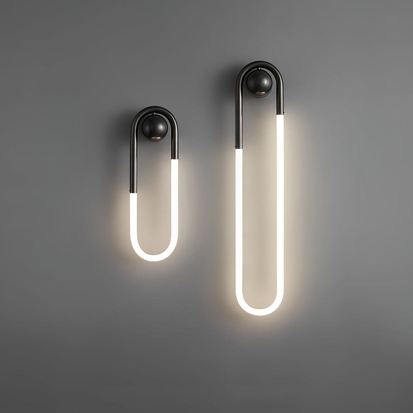 Modern LED Wall Light Brass & Black