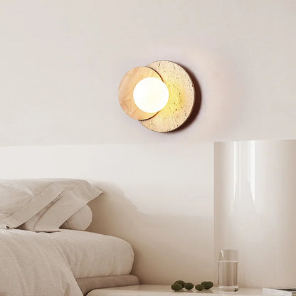 Wabi Sabi Stone Wall Lamp Modern Natural