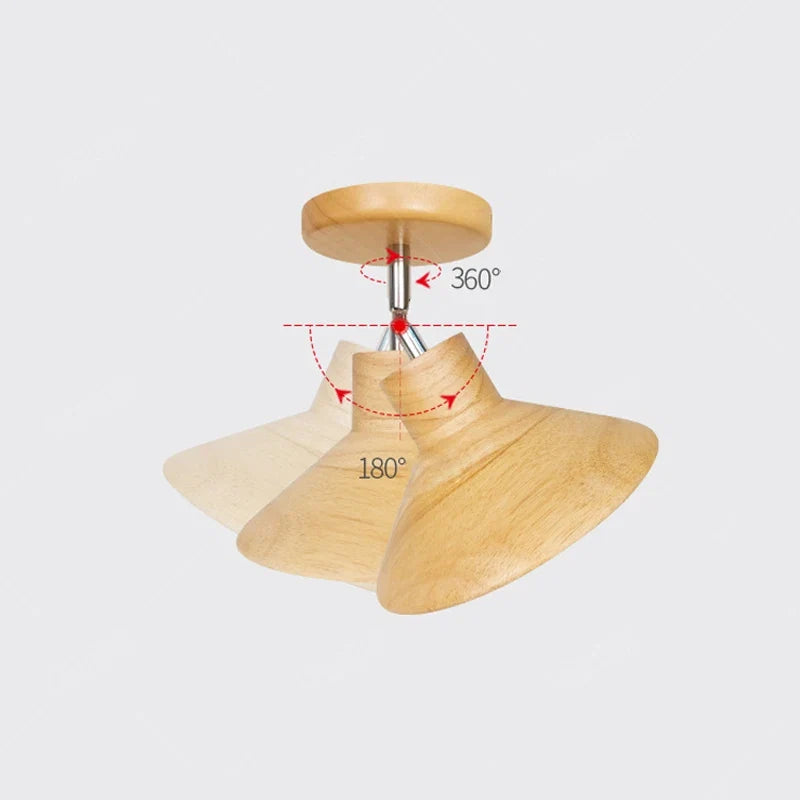 Nordicwood Ceiling Lamp Natural Timber Cone