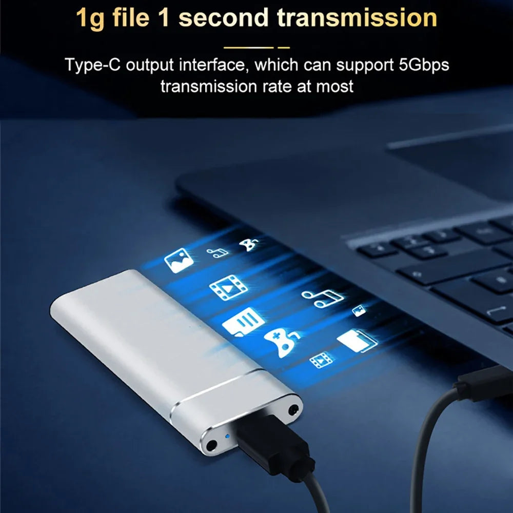 External Hard Drive Portable SSD M.2 USB