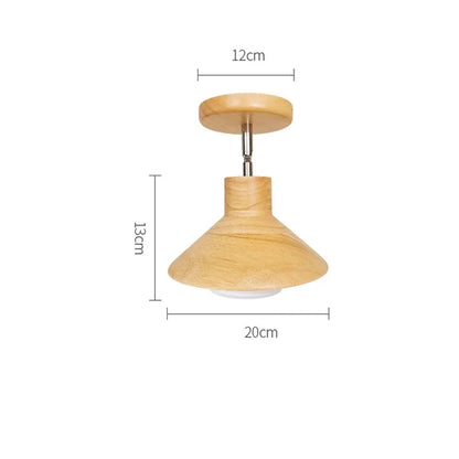Nordicwood Ceiling Lamp Natural Timber Cone