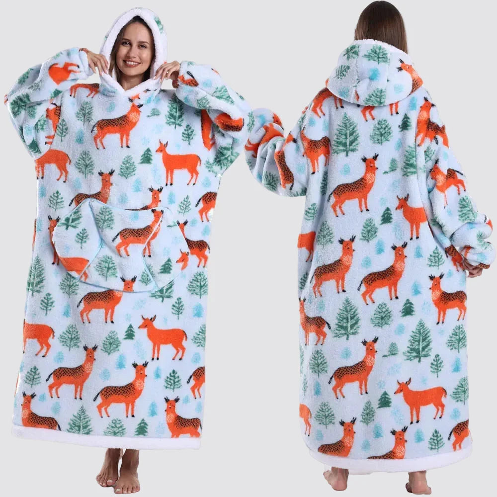 Blanket Hoodie Oversized Wearable Hooded