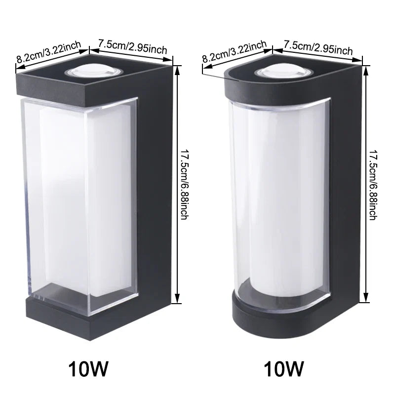 Modern LED Wall Light Waterproof Up &