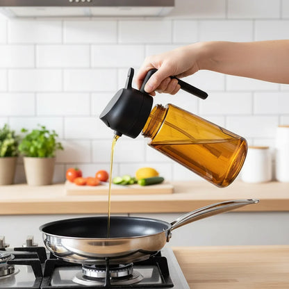 Oil Dispenser Bottle Glass Olive Oil Sprayer