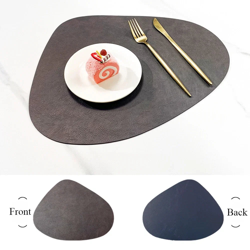 Nordicdrop Double Sided Faux Leather Placemats