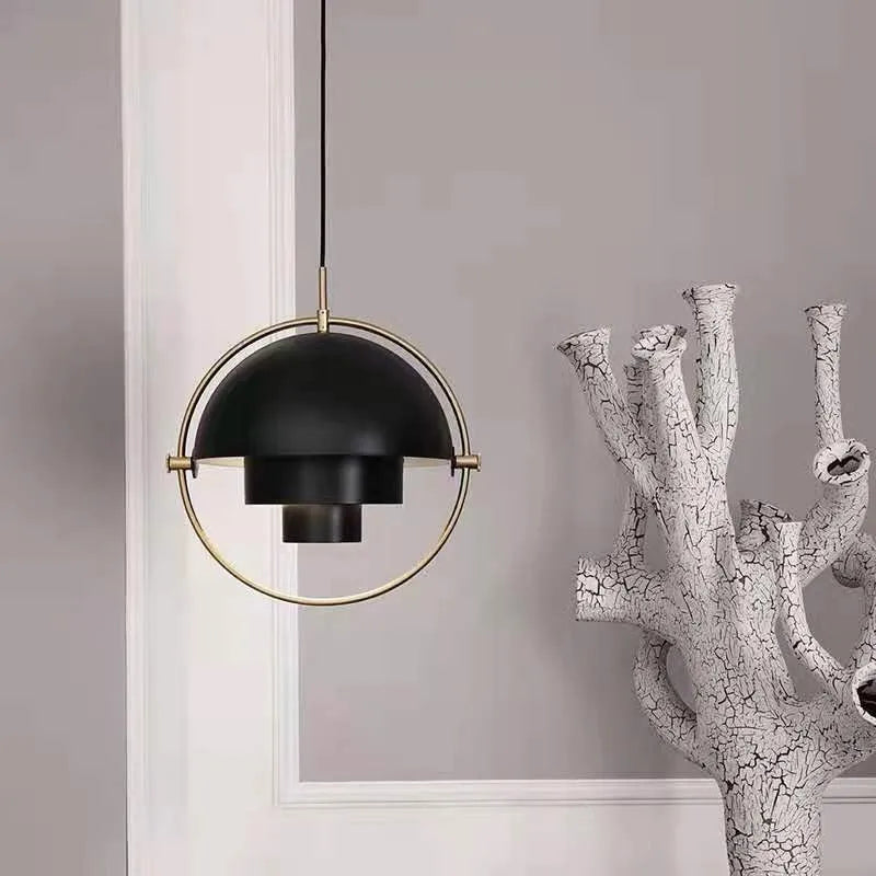 Modern Nordic Pendant Light Sculptural Metal