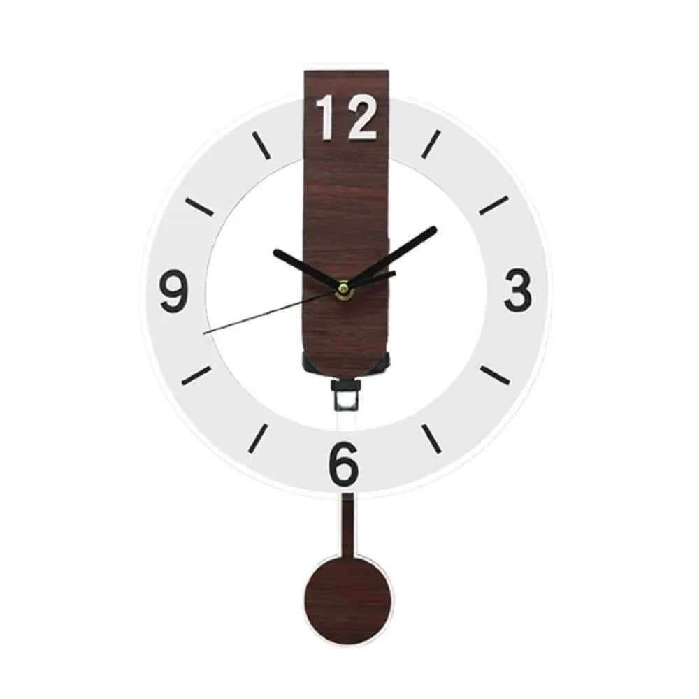 Minimalist Pendulum Wall Clock Modern