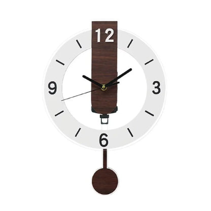 Minimalist Pendulum Wall Clock Modern