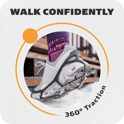 Ice Cleats Traction Spikes Shoes Steel Coil