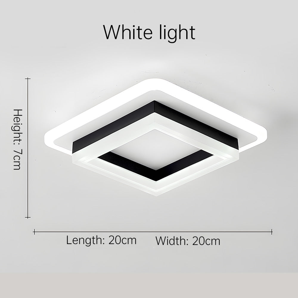 Square LED Ceiling Light Modern Flush Mount