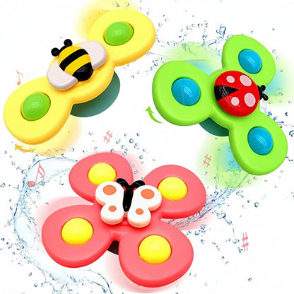 Baby Toy Suction Spinner Sensory Toy Bath
