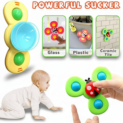 Baby Toy Suction Spinner Sensory Toy Bath