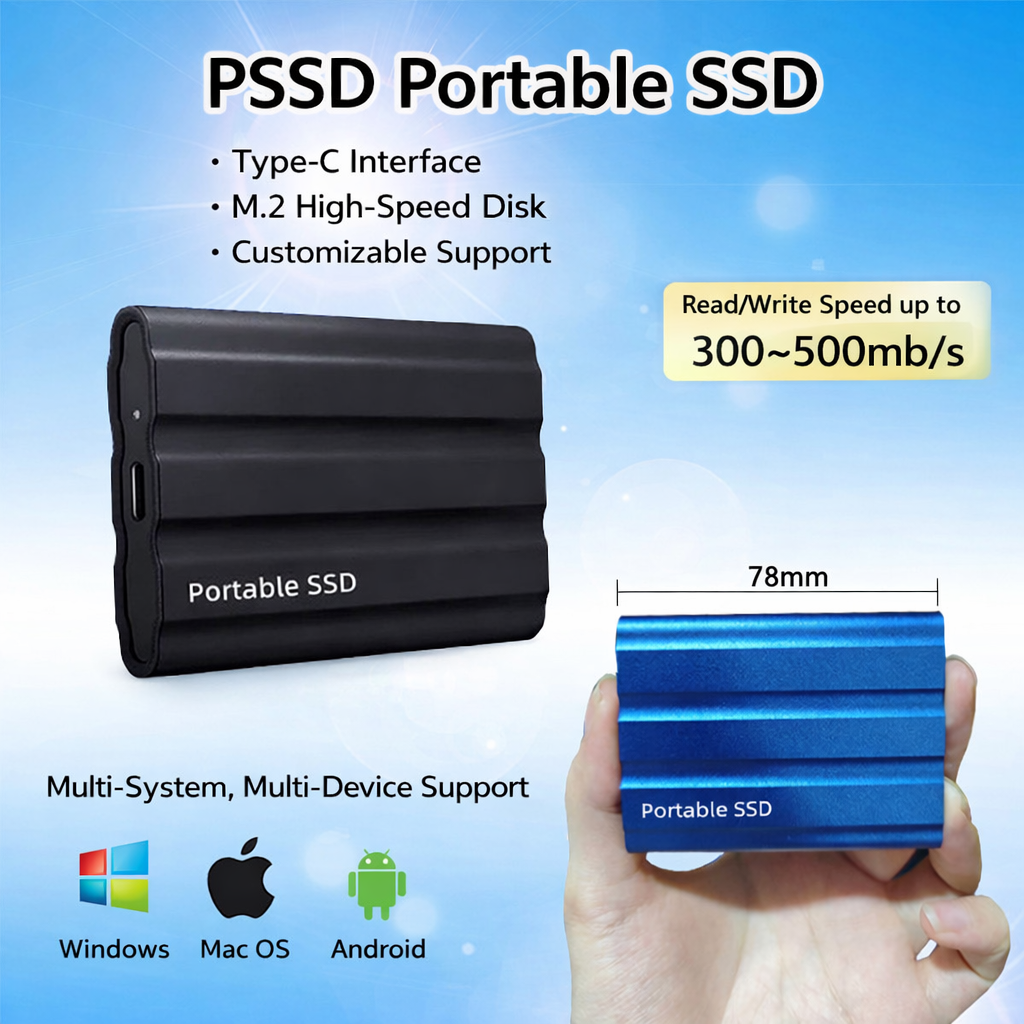 SSD External Drive Portable Storage Device