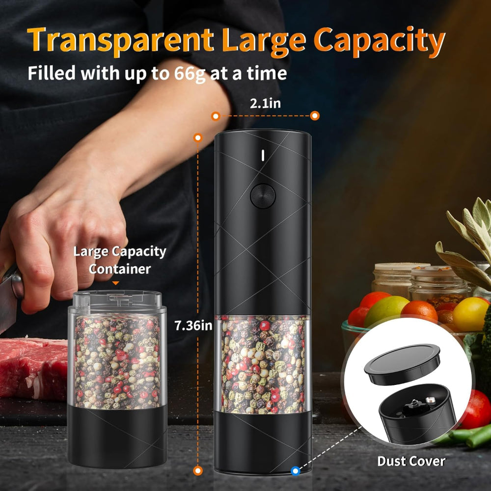 Salt Pepper Grinder Electric Rechargeable