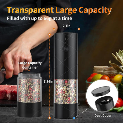 Salt Pepper Grinder Electric Rechargeable