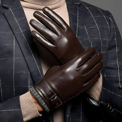 Men's Gloves Winter Touchscreen Strap