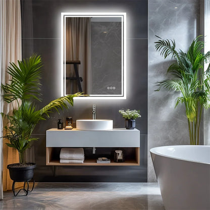 Luvoglow LED Bathroom Mirror Frameless