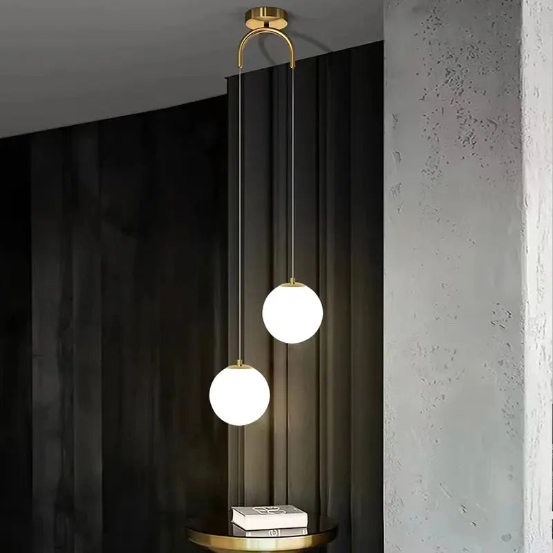 Luna Pendant Light Nordic Modern Glass Globe