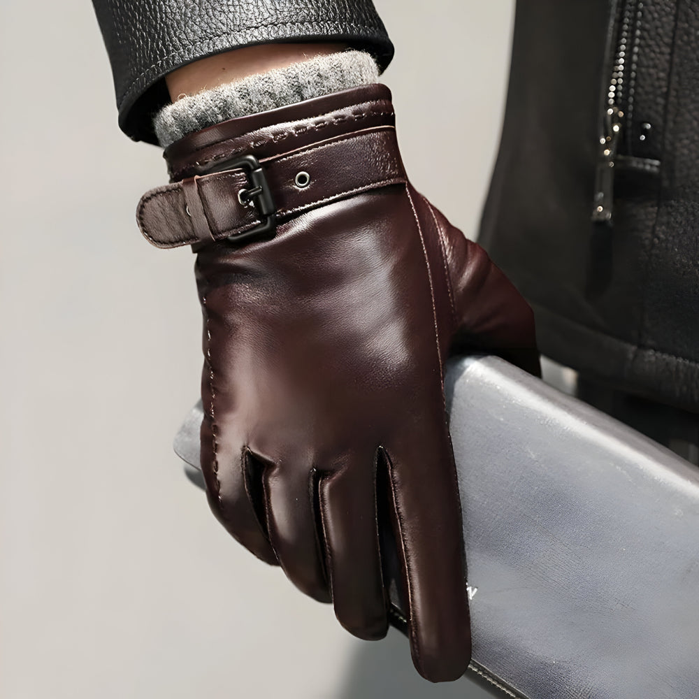 Men's Gloves Winter Touchscreen Strap