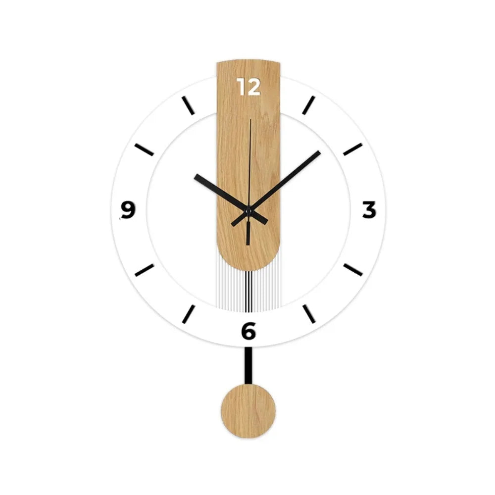 Minimalist Pendulum Wall Clock Modern