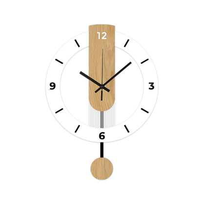 Minimalist Pendulum Wall Clock Modern