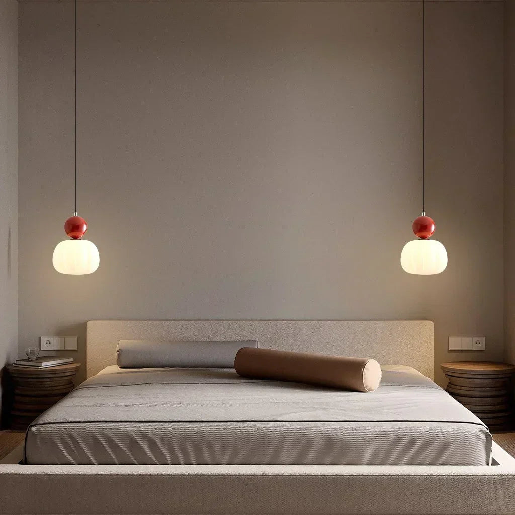Nordic Pumpkin Pendant Light Modern LED