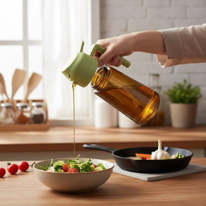 Oil Dispenser Bottle Glass Olive Oil Sprayer