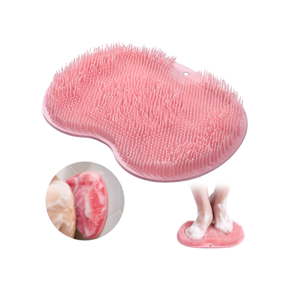 Shower Scrubber Non Slip Foot Mat Bathroom