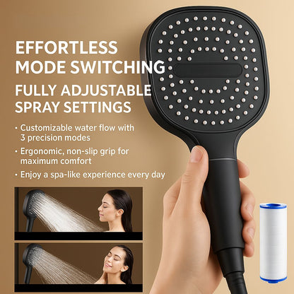 Shower Head High Pressure Filter Turbo Boost