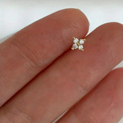 Earrings Mothers Day Gift Gold Flower Stud
