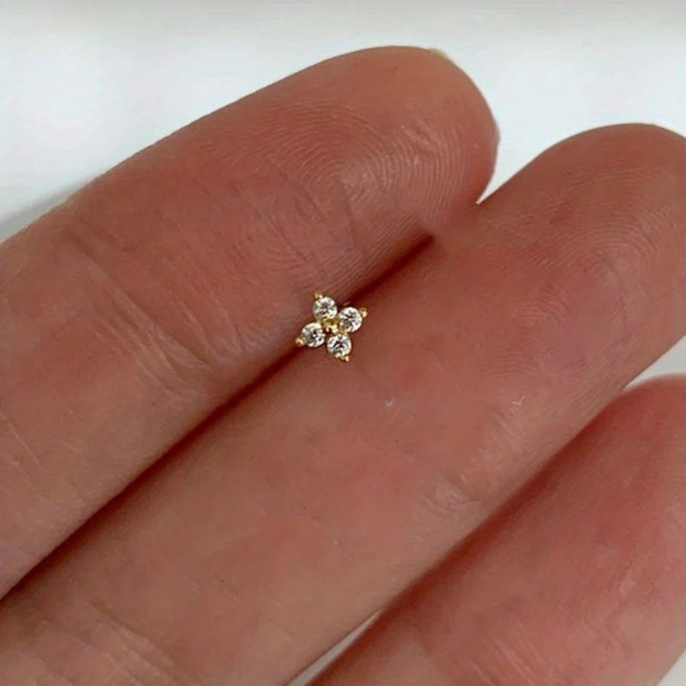 Earrings Mothers Day Gift Gold Flower Stud